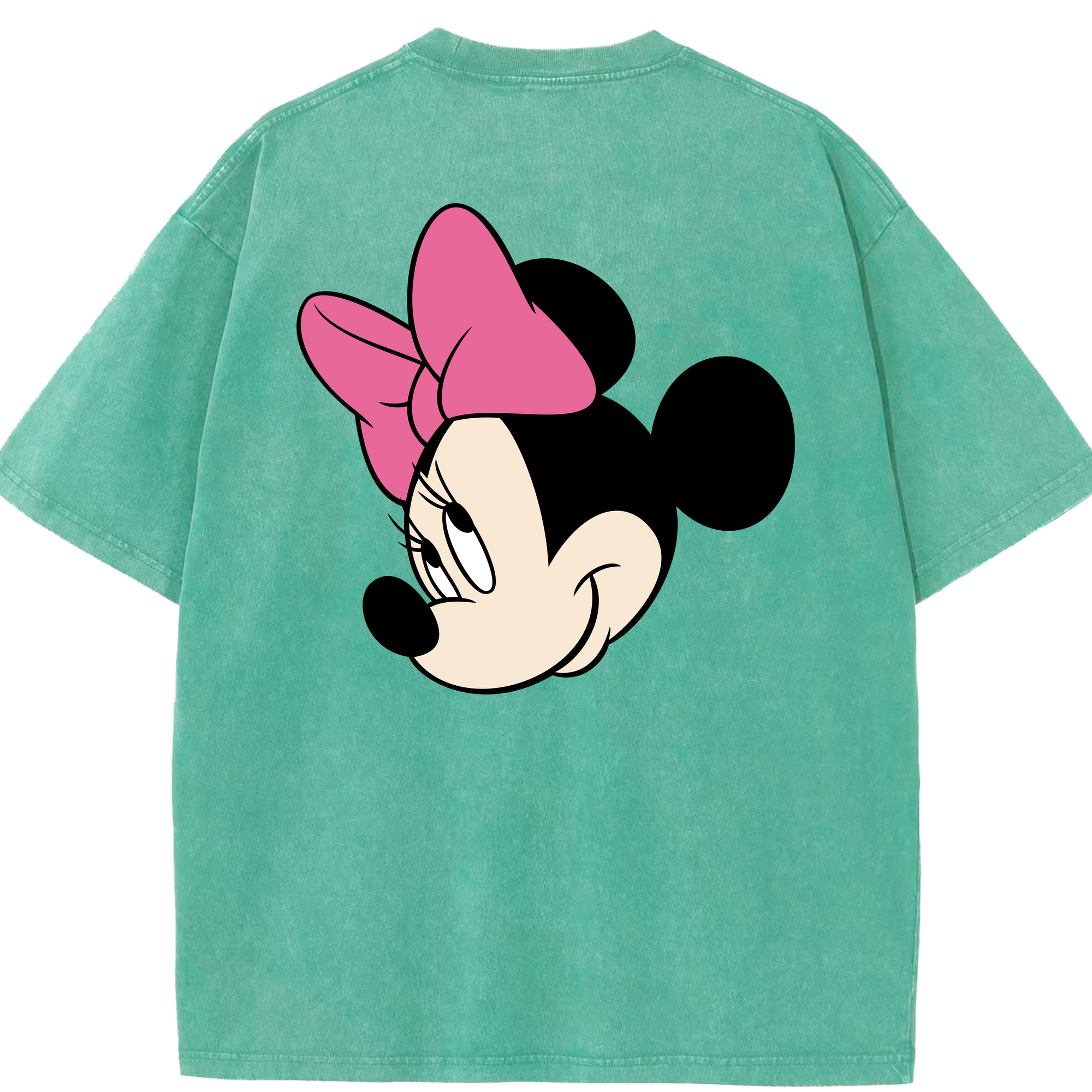 （画像用） ミッキーマウス Mickey Mouse 綿100% ヴィンテージ風 半袖Tシャツ（背面プリント）